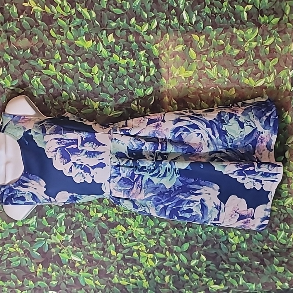 Apt 9 Blue Floral Dress